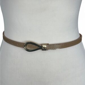 Elegant Tan Leather Belt